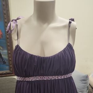 Purple Beaded Chiffon Dress from London Times